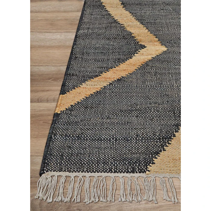 Couristan COSMOROS BLACK 5418_1601 8ft. x 10ft. Rect. Rug