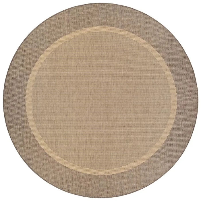 Couristan RECIFE NATURAL/COFFEE R526_0712 6ft.2in. x 9ft.2in. Rect. Rug