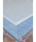 Couristan Recife Stria Texture 2' x 4' Champagne/Blue Area Rug