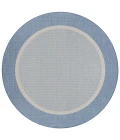 Couristan Recife Stria Texture 2' x 4' Champagne/Blue Area Rug