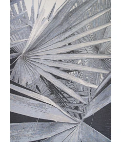 Couristan Dolce Kalamiarispalm Silver Area Rug 2 ft. 3 in. X 7 ft. 10 in. Rectangle