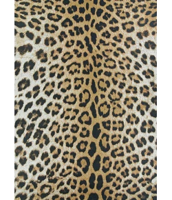 Couristan Dolce Amur Leopard New Gold Area Rug 2 ft. 3 in. X 3 ft. 11 in. Rectangle