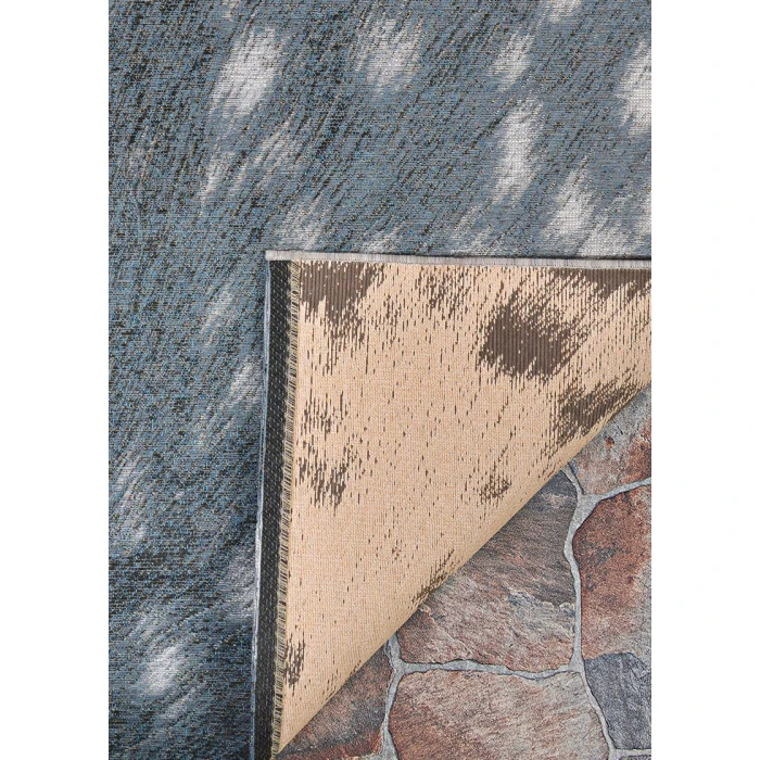 Couristan Dolce Denim-Silver 5757/0700 2 ft. 3 in. X 7 ft. 10 in. Rectangle Rug