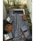 Couristan Dolce Denim-Silver 5757/0700 2 ft. 3 in. X 7 ft. 10 in. Rectangle Rug