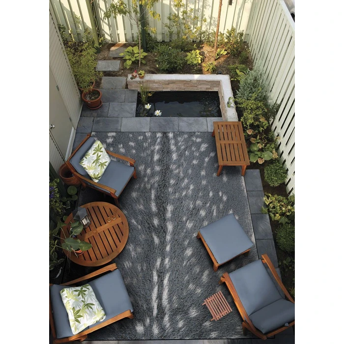 Couristan Dolce Denim-Silver 5757/0700 2 ft. 3 in. X 7 ft. 10 in. Rectangle Rug
