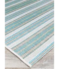 Couristan Monaco Marbella 8' Runner Blue Mist/Ivory Area Rug
