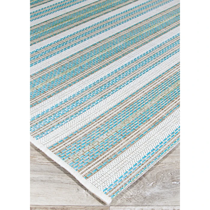 Couristan Monaco Marbella Long Runner Blue Mist/Ivory Area Rug