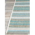 Couristan Monaco Marbella 2' x 4' Blue Mist//Ivory Area Rug
