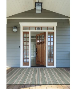 Couristan Monaco Marbella Blue Mist/Ivory Area Rug 2 ft. 3 in. X 7 ft. 10 in. Rectangle