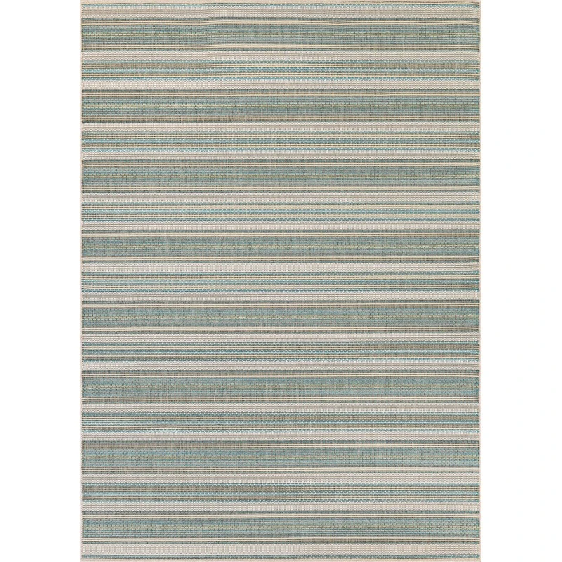 Couristan Monaco Marbella 2' x 4' Blue Mist//Ivory Area Rug