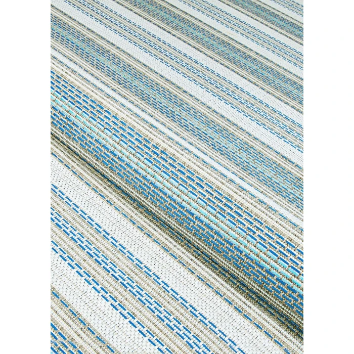 Couristan Monaco Marbella 8' Runner Ivory/Sand/Azure Area Rug