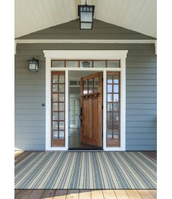 Couristan Monaco Marbella Ivory/Sand/Azure Area Rug 7 ft. 6 in. X 10 ft. 9 in. Rectangle