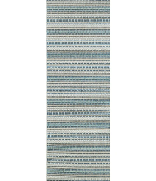 Couristan Monaco Marbella 8' x 11' Ivory/Sand/Azure Area Rug