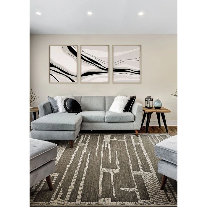 Couristan SIMONE CHOCOLATE 6114_2031 5ft. x 8ft. Rect. Rug