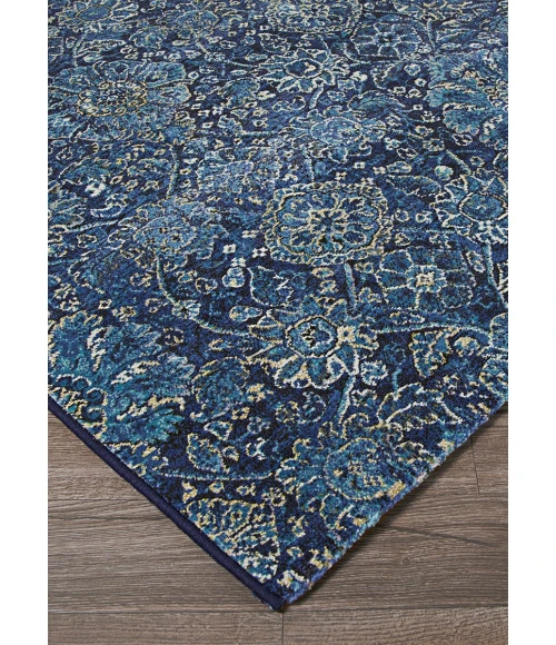 Couristan Easton Winslet 6' x 9' Navy/Sapphire Area Rug