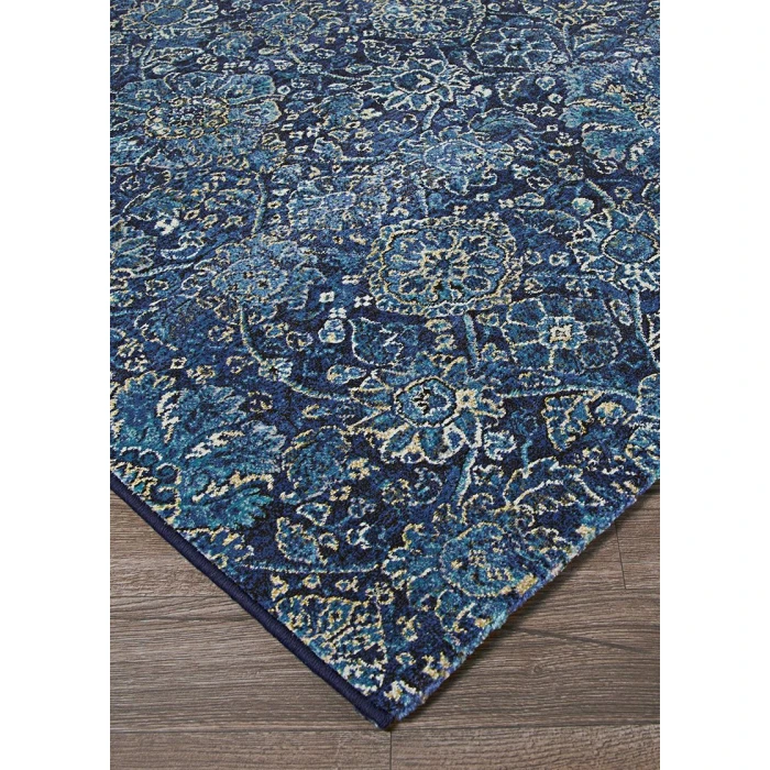 Couristan Easton Winslet 6' x 9' Navy/Sapphire Area Rug