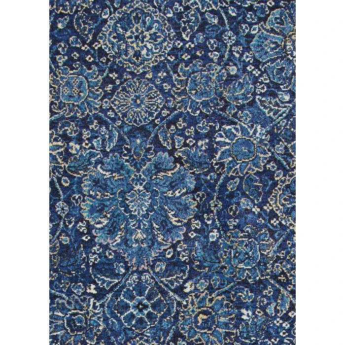 Couristan Easton Winslet 6' x 9' Navy/Sapphire Area Rug