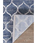 Couristan Easton Ogee 8' Runner Dusk Blue Area Rug