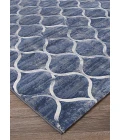 Couristan Easton Ogee 8' Runner Dusk Blue Area Rug