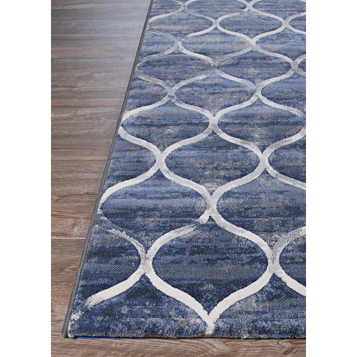 Couristan Easton Ogee 8' x 11' Dusk Blue Area Rug