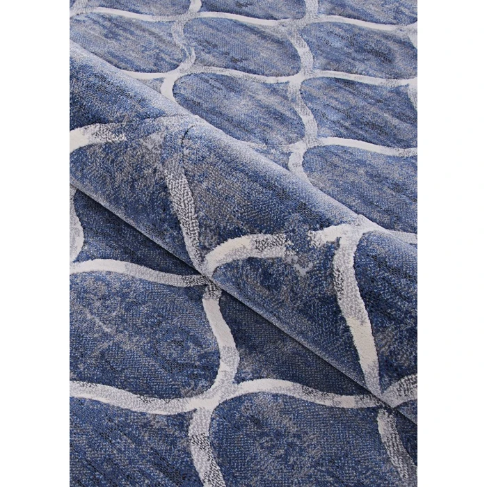 Couristan Easton Ogee 8' x 11' Dusk Blue Area Rug