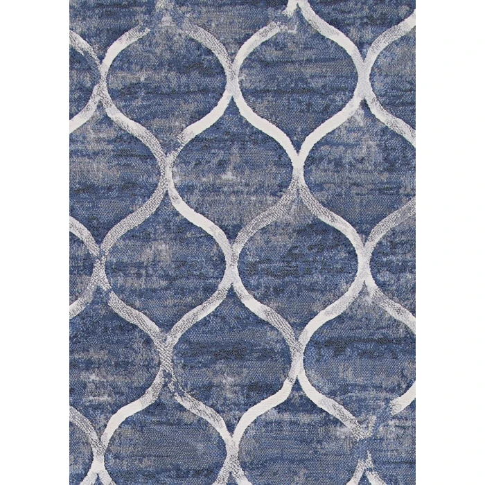 Couristan Easton Ogee 8' x 11' Dusk Blue Area Rug