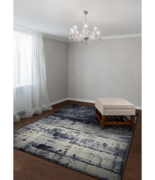 Couristan Easton Abstract Mosaic 6' x 9' Slate Area Rug