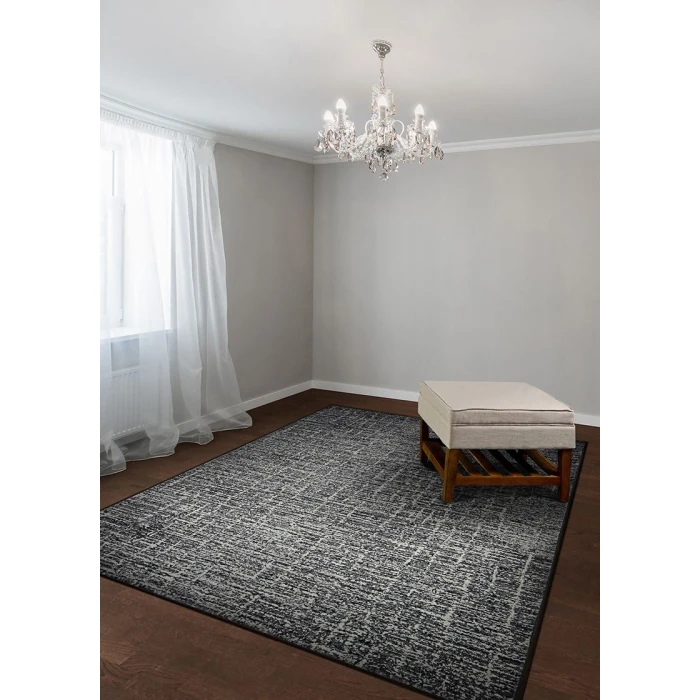 Couristan Easton Gravelstone 8' Runner Pewter Area Rug