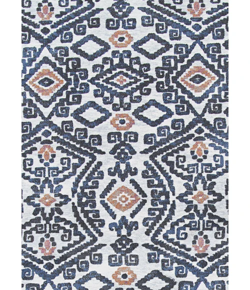 Couristan Everest Bohemia 8' x 11' Denim Ivory Area Rug