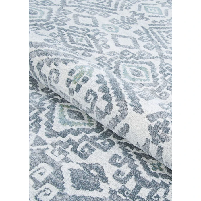 Couristan Everest Bohemia 8' Runner Greystone/Lime Area Rug