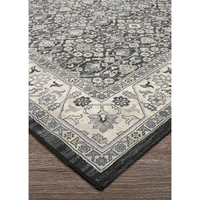 Couristan Everest Black 6375/1001 9 ft. 2 in. X 12 ft. 5 in. Rectangle Rug