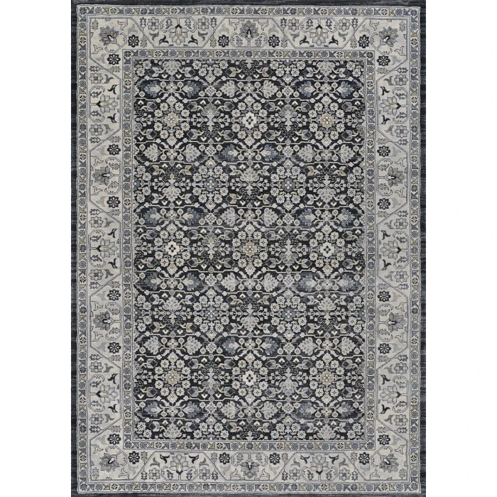 Couristan Everest Black 6375/1001 9 ft. 2 in. X 12 ft. 5 in. Rectangle Rug