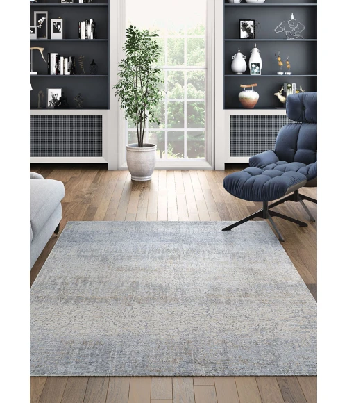 Couristan Couture  Aquarelle 9' Runner Pewter-Mode Beige Area Rug