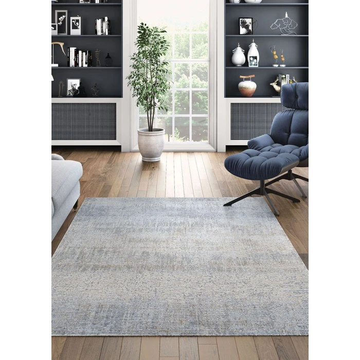 Couristan Couture  Aquarelle 5' x 8' Pewter-Mode Beige Area Rug