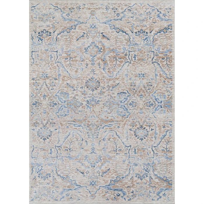 Couristan Couture  Ballerine 4' x 6' Burnished Gold/Denim Area Rug