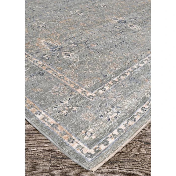 Couristan Couture Dusty Grey /Beige 6799/3775 7 ft. 10 in. X 10 ft. 9 in. Rectangle Rug