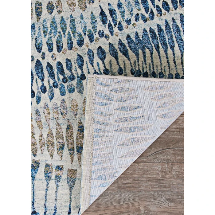 Couristan Easton Bone/Blue/Multi 6842/6151 9 ft. 2 in. X 12 ft. 5 in. Rectangle Rug