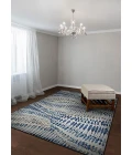 Couristan Easton Bone/Blue/Multi 6842/6151 9 ft. 2 in. X 12 ft. 5 in. Rectangle Rug