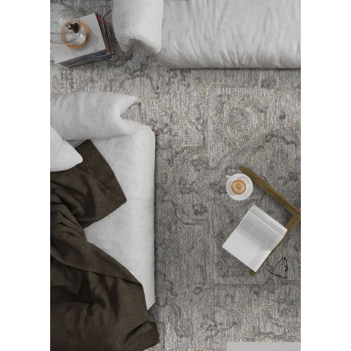 Couristan JULIET FOG GREY 6927_3222 8ft. x 10ft. Rect. Rug