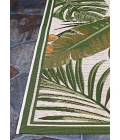 Couristan Dolce Flowering Fern 4' x 6' Ivory/Hunter Green Area Rug