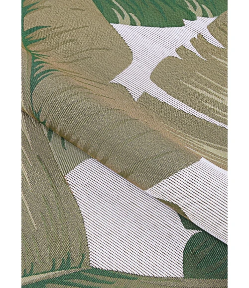 Couristan Dolce Palm Lily 4' x 6' Huntr Green/Ivory Area Rug
