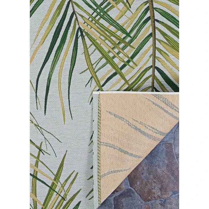 Couristan Dolce  Bamboo Forest 4' x 6' Frost Area Rug