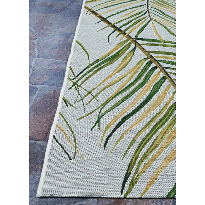 Couristan Dolce  Bamboo Forest 4' x 6' Frost Area Rug