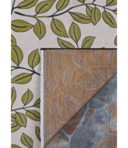 Couristan Dolce Ivory Olive 7512/0045 2 ft. 3 in. X 7 ft. 10 in. Rectangle Rug