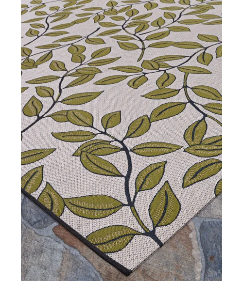 Couristan Dolce Ivory Olive 7512/0045 2 ft. 3 in. X 7 ft. 10 in. Rectangle Rug