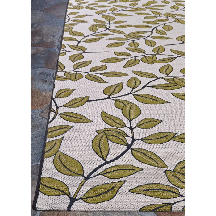 Couristan Dolce Ivory Olive 7512/0045 2 ft. 3 in. X 7 ft. 10 in. Rectangle Rug