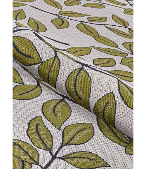 Couristan Dolce Ivory Olive 7512/0045 2 ft. 3 in. X 7 ft. 10 in. Rectangle Rug