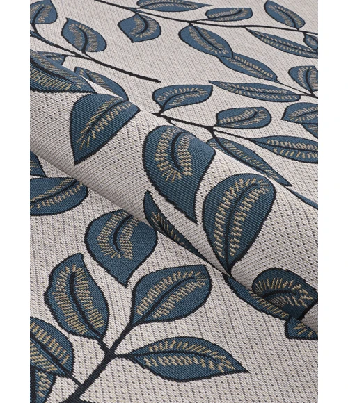 Couristan Dolce Ivory Slate Blue 7512/0845 2 ft. 3 in. X 7 ft. 10 in. Rectangle Rug