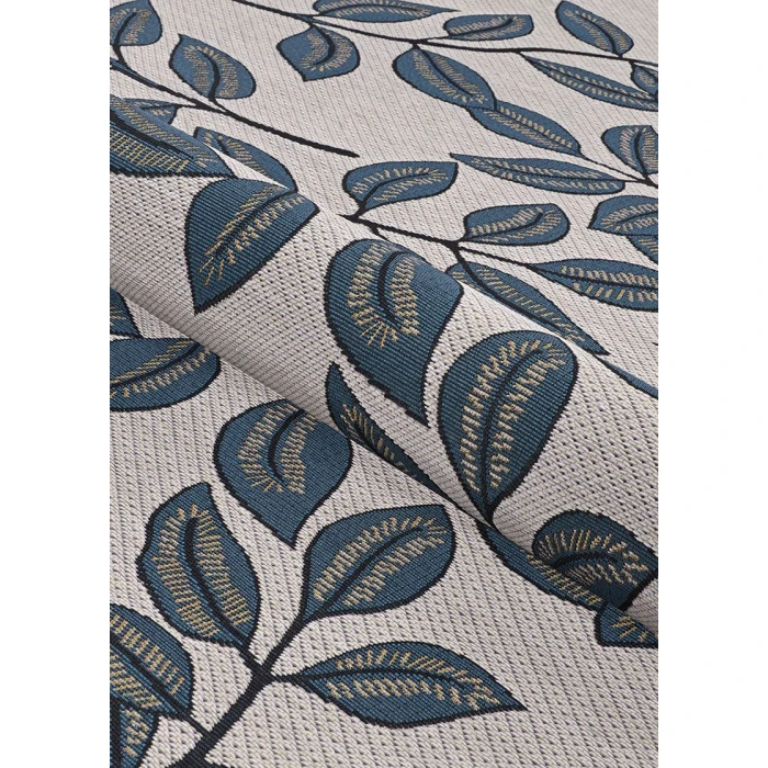 Couristan Dolce Ivory Slate Blue 7512/0845 2 ft. 3 in. X 7 ft. 10 in. Rectangle Rug
