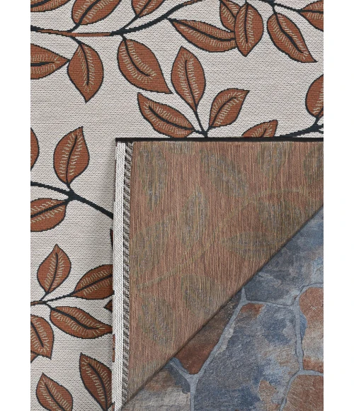 Couristan Dolce Ivory Terracotta 7512/1345 4 ft. X 5 ft. 10 in. Rectangle Rug